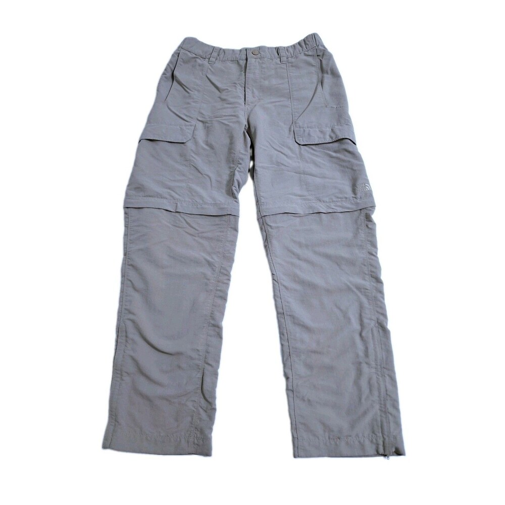 North Face Convertible Cargo Pants Men's Medium Khaki Utility Trail Hike Nylon